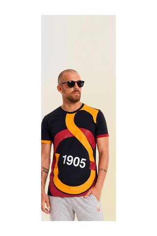Galatasaray Lisanslı Taraftar T-shirt Kırmızı - Siyah