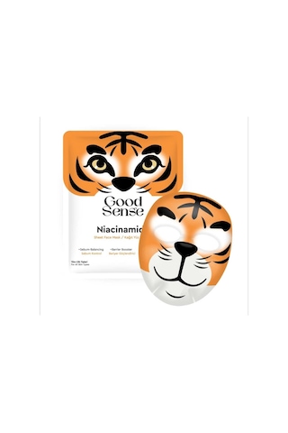 Tiger Desenli Niacinamide Kağıt Yüz Maskesi Sebum Dengeleyici Gözenek Sıkılaştırıcı Bakım