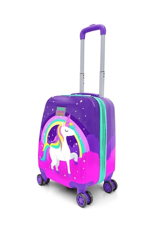 Coral High Kids Mor Su Yeşili Unicorn Desenli Çocuk Valizi 16729