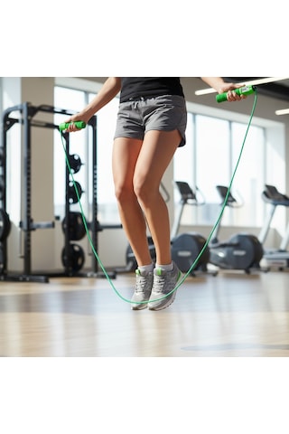 NK Spor Crossfit Fitness Atlama İpi Yeşil