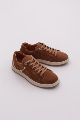 Dgn 26027 Kadin Comfort Ayakkabi Camel Süet