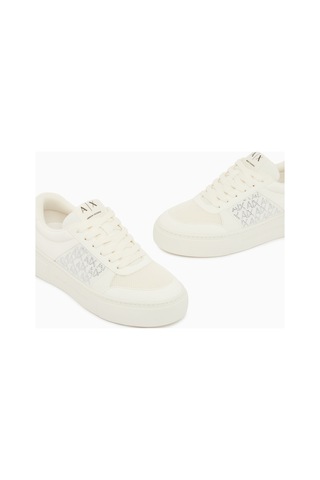 Armani Exchange Xw002788af23057 Kurt Microsuede+ Kadın Ayakkabı Beyaz