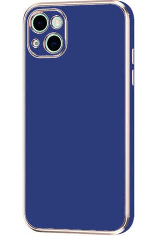Apple Uyumlu iPhone 13 Kılıf Zore Bark Kapak Lacivert