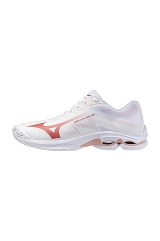 Mizuno Wave Lightning Pro Kadın Voleybol Ayakkabısı Beyaz / Kırmızı Çok Renkli