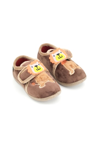 Gezer Kışlık Cırtlı Ayarlanabilir Rahat İç Taban Erkek Çocuk Panduf Ayakkabı Ga2kpm.03365.00.z16.k04 Kahverengi