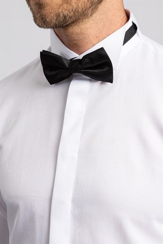 Tudors Slim Fit Ata Yaka Erkek Beyaz Gömlek-1028-beyaz Beyaz