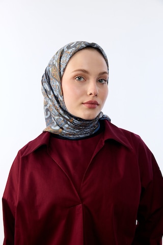 Mirsoy Scarf Lavin Desen Eşarp Mavi