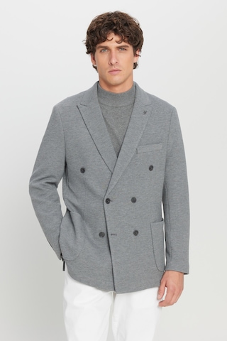 Altınyıldız Classıcs Erkek Grı Slim Fit Kırlangıç Yaka Torba Cepli Esnek Kruvaze Takım Elbise Gri