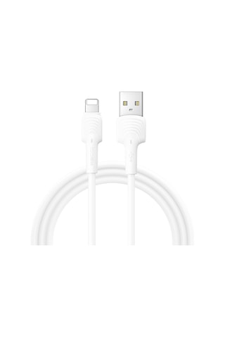 Recci Rtc-n26l Usb-a To Lightning Hızlı Şarj Özellikli Data Ve Şarj Kablosu 1m Beyaz