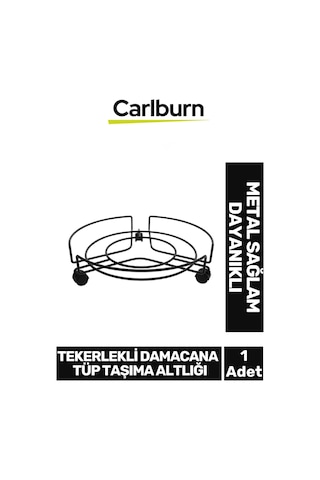 Özel Üretim Dayanıklı Sağlam Metal Ağır Yük Kaymaz Yapılı Tekerlekli Damacana Tüp Taşıma Altlığı