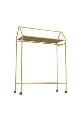 Metallica Concept Tekerlekli Home Hanger Askılık Ayaklı Askılık Gold Sarı