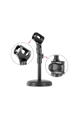 Thentech Mini Mikrofon Tutucu Stand Portatif Kolay Kullanım