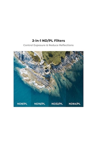 Avata 2 Için Filtre Seti 4'lü Paket Nd8&pl, Nd16&pl, Nd32&pl, Nd64&pl