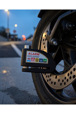 Su Geçirmez 110db Alarmlı Çelik Disk Kilidi Uczzzmotorkilit-7
