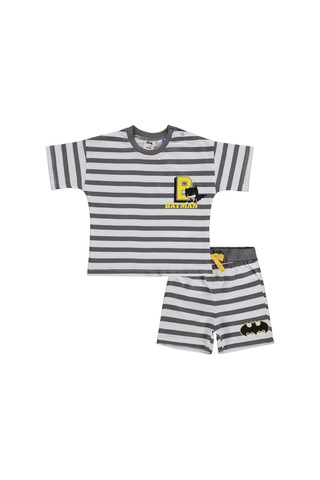 Civil Baby Batman Baskılı 6-18 Ay Takım - Gri Antrasit
