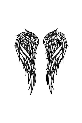 Opulentliving Modern Melek Kanadı Çifti, El Sanatları Vintage Stil, 30x13cm Duvar Süsü 30x13cm