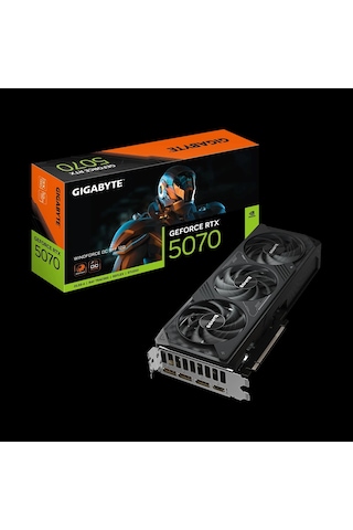 Gıgabyte Gv-n5070wf3oc-12gd, Rtx5070, Wındforce Oc, 12gb, Gddr7, 192bıt, 3 Fanlı, 1xhdmı, 3xdp, Gamı