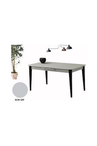 80x130 Ortadan Açılır Mdf Mutfak,salon,yemek Odası Masası Gri