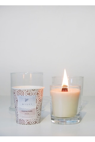 MİSSİ CRACKLING DARK AMBER VEGAN REFİL MUM 130 GR (ÇITIRTILI)