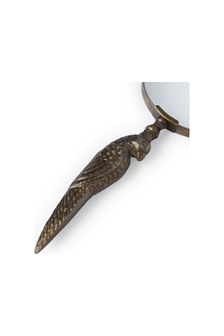 Yargıcı Kuş Formunda Saplı Metal Büyüteç 23x11x2 Cm 26knha1007n St