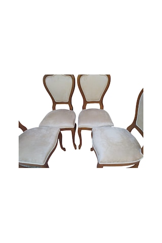 Bengimobilya Sandalye Ceviz Lükens Aslan Ayak Model Kayın Ayak Parlak Ceviz B