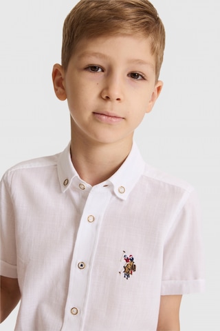 U.S. Polo Assn. Erkek Çocuk Beyaz Gömlek Kısa Kollu 50320261-vr013