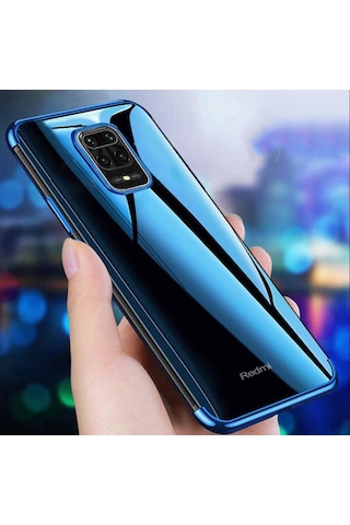Xiaomi Redmi Note 9 Pro Köse Renkli Kamera Korumali Seffaf Kilif 433032288