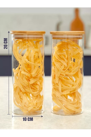 Beautihome Dökme Ürünler İçin Kavanoz Seti 2 Parça, 1300 Ml 203404749