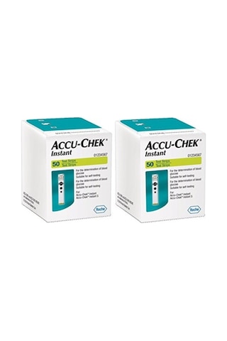 Accu Chek Instant Seker Ölçüm Stribi 2 Kutu - Toplam 100 Adet