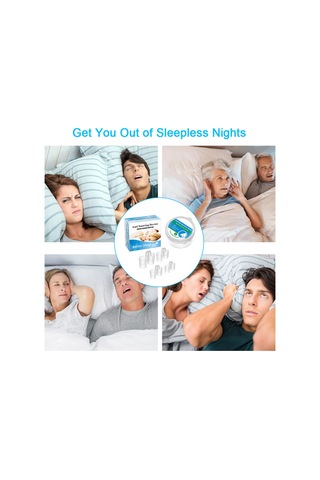 Hangfox Silikon Burun Tıkacı Uyku Konforu İçin Horlama Engeli 4'lü Mavi Set