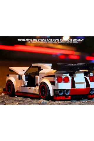 Teknik Nissan Gtr R35 Lego Araba Porsche Araba Yapı Blok Nissan Gt-r Oyuncak Araba - 326 Parça