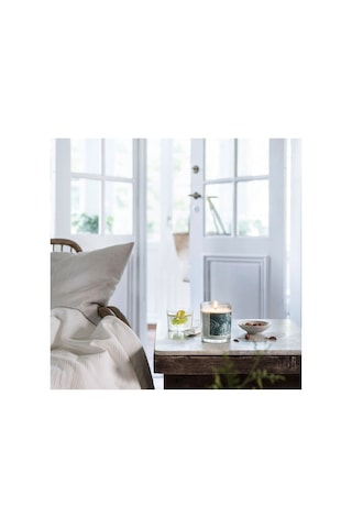Ikea Bukettapel Cam Kaplı Kokulu Mum 9 X 10 Cm Bergamot Turkuaz - Mavi Çok Renkli