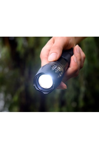 Ps-918a Metal El Feneri, Cree T6 Led 10 WATT, Su Geçirmez Fener