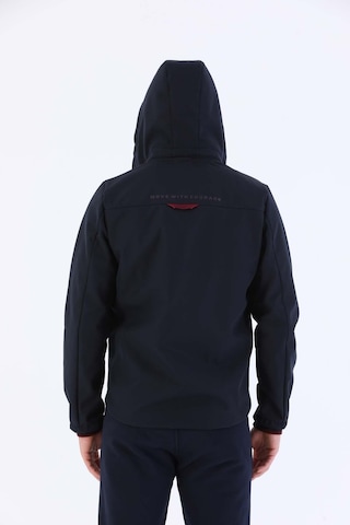 Maraton Sportswear Regular Erkek Kapşonlu Uzun Kol Outdoor Lacivert Ceket 20384 Lacivert