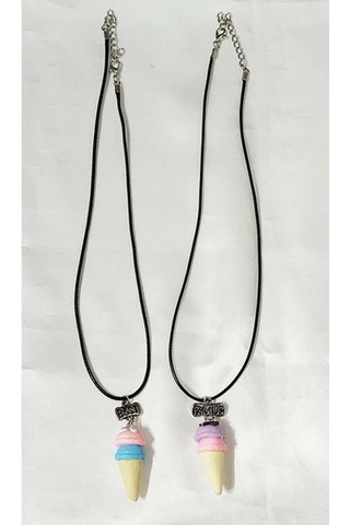 Best friends Renkli Dondurma Külahı Arkadaşlık sevgili  Paslanmaz