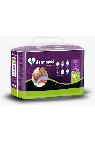 Dermaped 10 Damla Gece Hasta Bezi Medium 60 Adet M