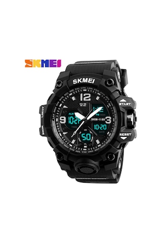 Anı Güzellik Erkeklerin Büyük Su Geçirmez Elektronik Saati, Moda Çok Fonksiyonlu Açık Hava Spor Saatleri, Spor Saati, Öğrenci Saati 1155b Siyah. Çok Renkli