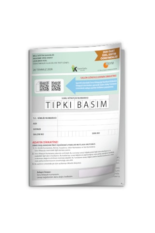 2026 Meb-ags Öabt Özel Eğitim Öğretmenliği Ösym Tıpkı Basım Kitapçığı Türkiye Geneli Deneme