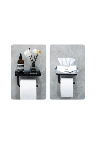 Raflı Yapışkanlı Tuvalet Kağıdı Askılığı Bx40 Çok Renkli