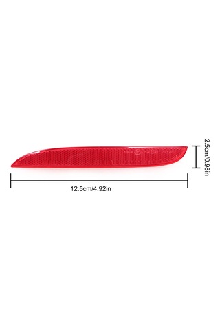Ön Yan Marker Işık Reflektörü Kırmızı Lens Tasarlanmış Tasarlama Tampon Değiştirme Reflektörü 2013-2015 X1e84 İçin Uygun Left