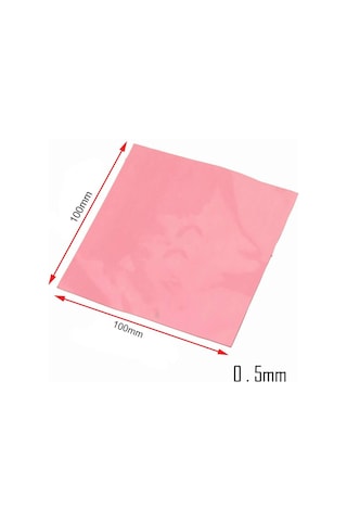 Wozlo 0 5mm 100x100mm Chipset Soğutucu Termal Pad Cep Telefonu Notebook Ps4 Ps5 Pembe 9w/m K