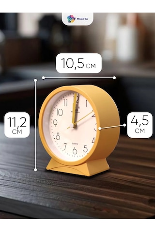 Magifta Masaüstü Pil İle Çalışan Sesli Alarm Saati 193021417 Gri