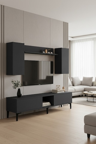 Tvr1599a Aplos Tv Ünitesi Takımı Antrasit 150cm