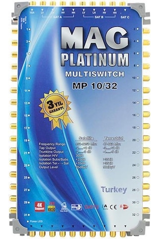 Mag Platinum 10-32 Kaskatlı Uydu Santrali
