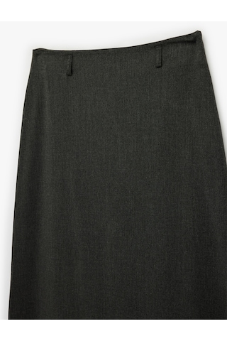 Koton Regular Fit Midi Kalem Etek Antrasit 6sak70033uw Antrasit
