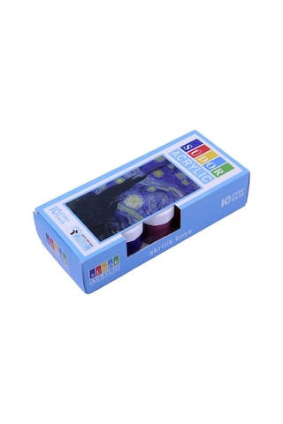Südor Akrilik Boya 10 Renk Set 10x20ml 22 Çok Renkli
