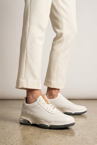 Lufian 111230301 Luke Erkek Hakiki Deri Klasik Sneaker Beyaz