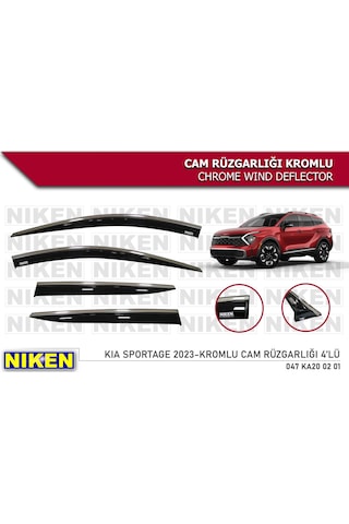 Kia sportage cam rüzgarlığı kromlu 2023+ niken