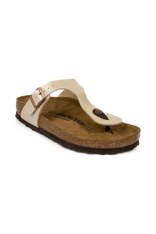 Birkenstock Gizeh Bs Parmak Arası Beyaz Kadın Terlik Beyaz