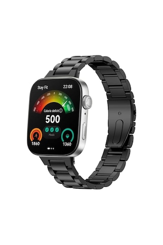 Huawei Watch Fit 3 / Fit 4 Uyumlu 20mm Paslanmaz Çelik Klasik Saat Kordonu